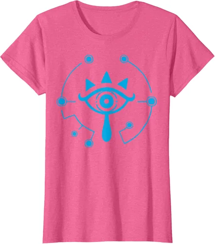 Vista 17 de Zelda Breath of The Wild Sheikah Eye Logo Camiseta Negro