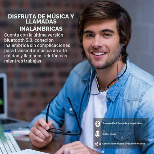 Vista 6 de MIPEACE Auriculares Bluetooth con reducción de ruido, magnéticos, de seguridad, con banda para el cuello, 29 db, aislamiento de ruido, auriculares