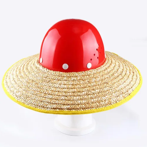Vista 3 de Mipcase Sombrero duro, sombrero de paja tejida de paja completa, protección de extensión de protección para el sol, visera solar, accesorios