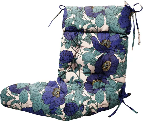 Vista 17 de ARTPLAN Cojín floral Adirondack de 44 x 21 x 4 pulgadas de mimbre para Azul (Blue Bamboo)