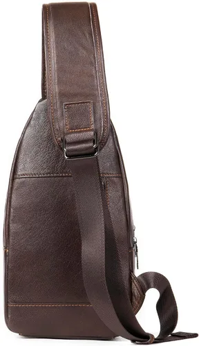 Vista 83 de LUKZIJAES Bolso bandolera de cuero genuino para hombre