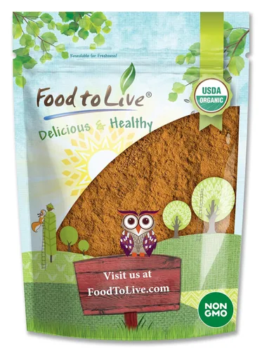 Vista 10 de Canela en polvo orgánica, 4 onzas – Variedad Cassia, sin OMG, especias crudas molidas, Kosher, superalimento vegano, a granel, apto para keto, ideal