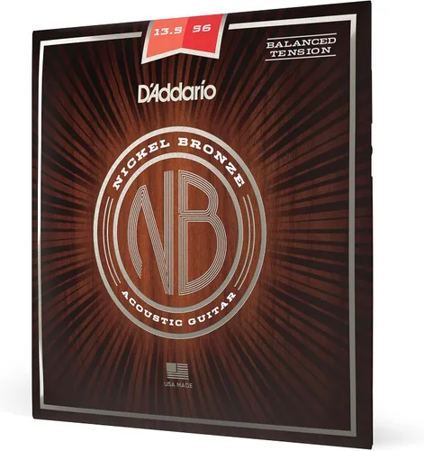 Vista 11 de D'Addario NB1152 cuerdas de guitarra acústica de bronce de níquel, luz personalizada, paquete de de 1