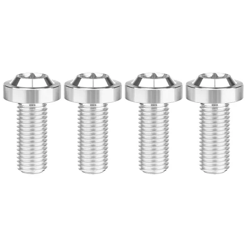 Vista 33 de Titanium M10 Torx Head Bolt (M10x10mm Pitch 1.25mm, Black) 10 15 20 25 30 35 40 45 50 55 60mm Pitch 1.25/1.5mm Screw Pack of 4