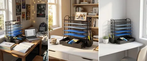 Vista 13 de Simple Houseware Organizador de archivos de escritorio de 6 niveles