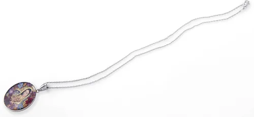 Vista 2 de Amazon Essentials Collar con colgante de flor prensada de plata esterlina (anteriormente colección Amazon)