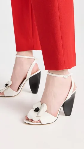 Vista 4 de Tory Burch Sandalias de tacón de flores para mujer