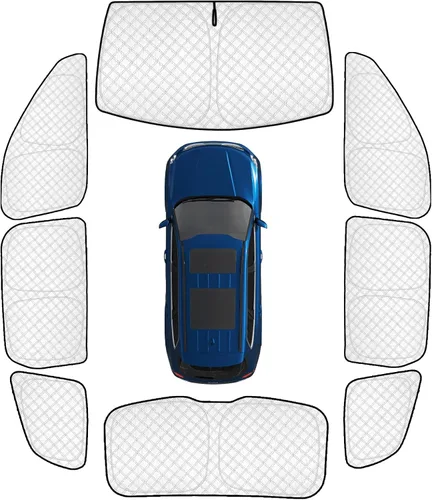 Vista 40 de KMF 6 piezas de parasoles gruesos para Mazda 3 Hatchback (No Sedán) 2014-2018 Accesorios, parasoles completos para parabrisas y ventanas de coche