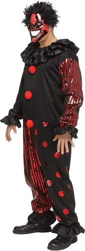 Vista 5 de Adult Red Chrome Clown Costume