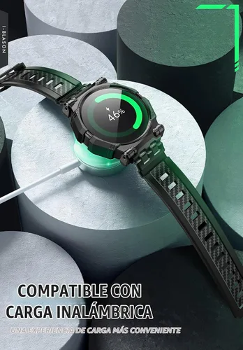 Vista 4 de i-Blason - Protector de pantalla para Samsung Galaxy Watch 6/5/4Band 1.732 in, 2 protectores de pantalla, color negro