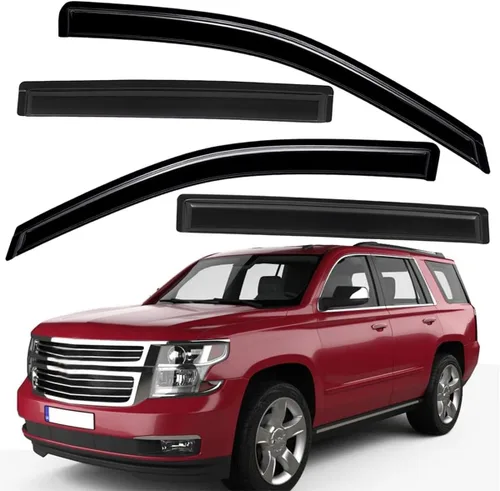 Vista 7 de Lightronic Visera de ventana de ventilación automática con clip extra duradero, compatible con Chevrolet Tahoe 2015-2020, GMC Yukon, Cadillac