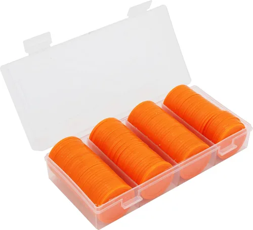Vista 17 de Caja de 1.37 pulgadas de 120 monedas de conteo para fichas de póquer y monedas de juego (negro, 1.37 pulgadas)