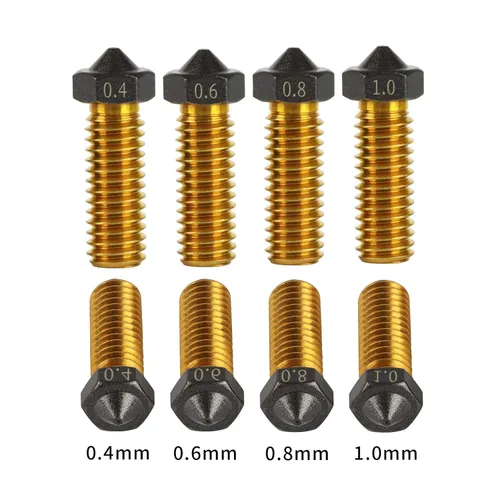 Vista 6 de IdeaFormer-3D 10 boquillas de PTFE Volcán 0.4/0.6/0.8/1.0 Hotend Extrusora PTFE Volcano Boquilla para Artillery Genius, Sidewinder X1, X2