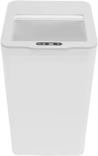 Vista 2 de POCREATION Bote de basura con sensor de movimiento sin contacto, cubo de basura eléctrico con sensor de patada automático de 9L con tapa