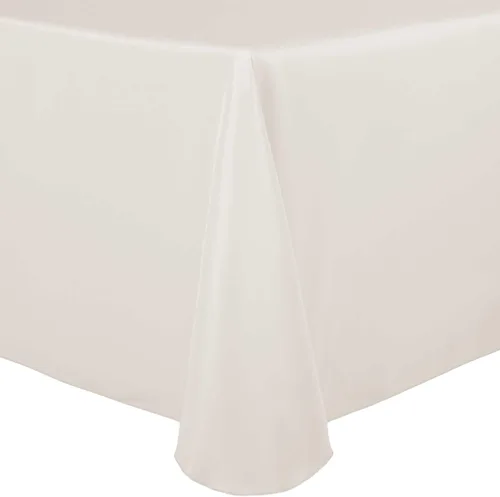Vista 24 de Ultimate Textile Mantel ovalado de lino de poliéster de 60 x 102 pulgadas, color marrón cobre