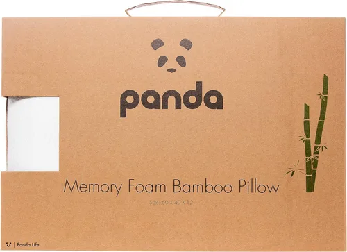 Vista 2 de Panda Almohada de bambú de espuma viscoelástica de lujo Panda