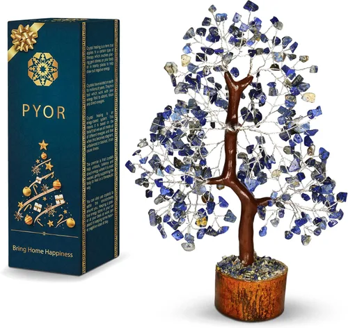 Vista 10 de PYOR Árbol de la vida de 7 chakras, cristales, regalos para mujeres, árbol de cristal, árbol del dinero, cristales y piedras curativas, regalos