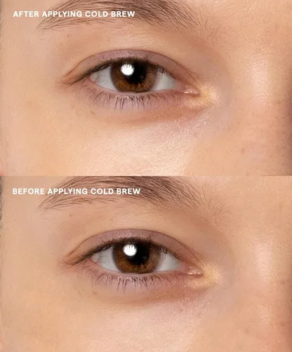 Vista 4 de GOOD WEIRD Cold Brew Undereye - Crema de suero vegano con cafeína para debajo de los ojos para ojeras y arrugas, para hombres y mujeres, brillo