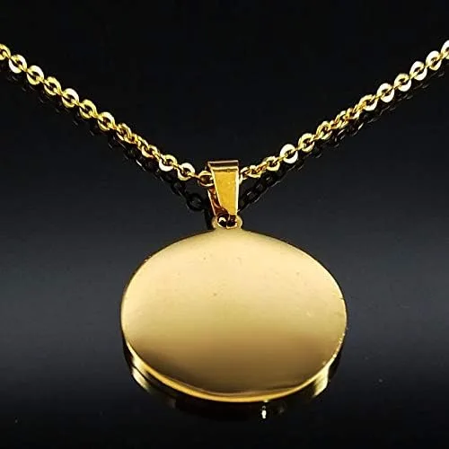 Vista 5 de 2024 Yin Yang Dragon Stainless Steel Necklaces for Women Gold Color Pendant Necklace Jewelry Bisuteria