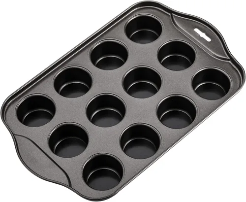 Vista 3 de Tosnail Paquete de 2 mini moldes para tarta de queso de 12 cavidades con parte inferior extraíble
