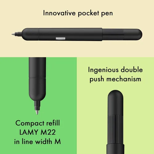 Vista 5 de LAMY Pico - Bolígrafo negro mate, a base de aceite, L288