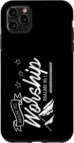 Vista 11 de Funda para iPhone 15 hecha para adorar a Dios Biblia cristiana Fe Montañas Salmos