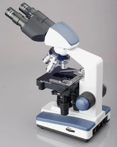Vista 5 de AmScope B120 Siedentopf Microscopio compuesto binocular, aumento 40X-1000X, campo claro, iluminación LED, condensador Abbe, etapa mecánica de doble