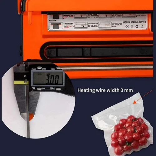 Vista 2 de MIXIA Máquina selladora al vacío, sellador al vacío comercial, máquina automática selladora al vacío, sellador al vacío resistente con función