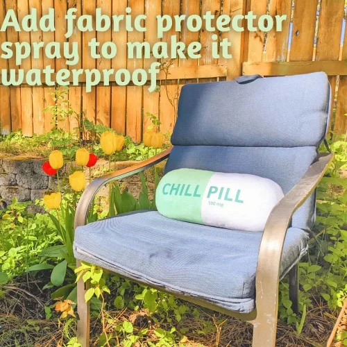 Vista 4 de Chill Pill Pillow – Almohada cervical para el cuello, divertida almohada relajante para el aula de esquina imprescindible para el aula, dormitorio