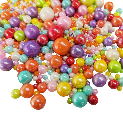 Vista 16 de Gránulos de Azúcar Perlado Comestibles Negros Tamaño Mezclado para Repostería Decoraciones Comestibles para Pasteles Coberturas para Cupcakes Negro