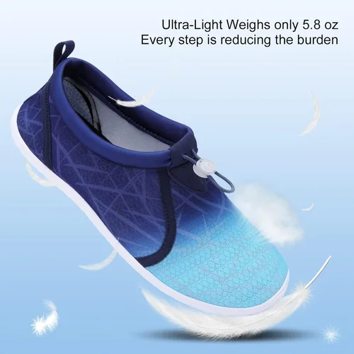 Vista 3 de XIHALOOK Zapatos acuáticos para mujeres y hombres, secado rápido, con cordón, para playa, natación, piscina, surf, deportes acuáticos