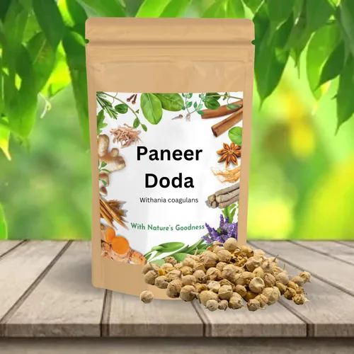 Vista 5 de Billion Deals Ayurveda Paneer Phool Doda / DODI Withania Coagulans, bueno para la salud (8.82 oz)