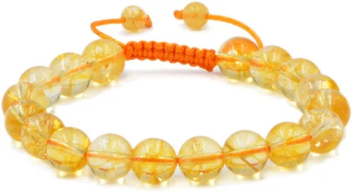 Vista 12 de AD Beads - Pulseras de gemas naturales de 0.39 pulgadas, cristales de sanación, macramé ajustable de 7 a 9 pulgadas