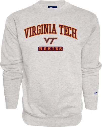 Vista 4 de Blue 84 Men's Alabama Crimson Tide Crewneck Sweatshirt Twill Applique Grey