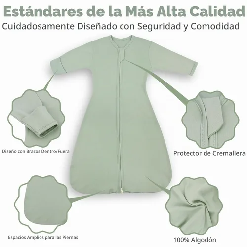 Vista 2 de Transition Swaddle - Saco de dormir para recién nacido de 0 a 3 meses, saco de dormir de transición con puños de manoplas, paquete de 2 sacos