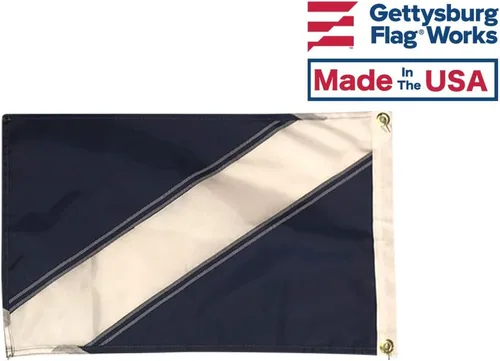 Vista 2 de Bandera náutica de señal de barco para invitados (receptores) de 2 x 3 pies, fabricada en Estados Unidos