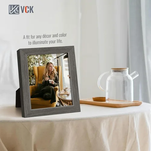 Vista 92 de VCK Marcos para póster de madera maciza de 22.375 x 34 pulgadas, marco de fotos A1 negro con montaje en pared, paquete de 3