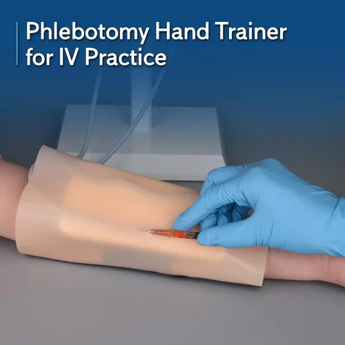 Vista 4 de SimCoach Kit de práctica de flebotomía y venipunción, kit de entrenamiento de práctica IV portátil y desmontable, kit de inicio IV
