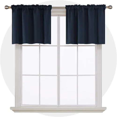 Vista 106 de Deconovo Cortinas opacas, aislamiento térmico, dobladillo para barra, reducción de ruido, certificado Oeko-TEX, cortinas de oscurecimiento de Beige