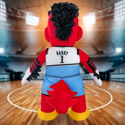 Vista 6 de Bleacher Creatures Atlanta Hawks Harry The Hawk Figura de Peluche de 10" - Una Mascota para Jugar o Exhibir