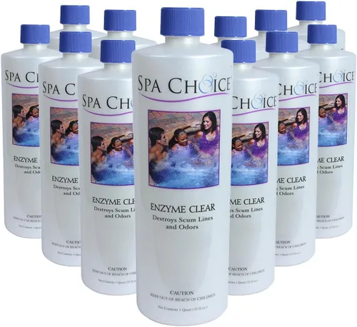 Vista 10 de SpaChoice Bañera de hidromasaje transparente de 1 pinta de hidromasaje, clarificador de spa, fabricada en Estados Unidos Removes Scum Lines