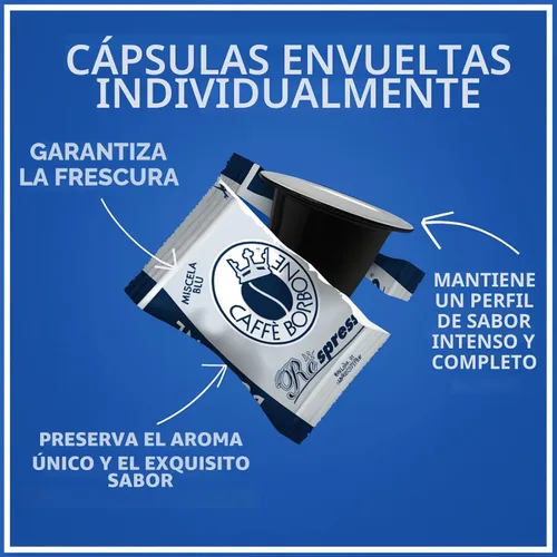 Vista 4 de Caffè Borbone Black Blend Cápsulas de Café Espresso Compatibles con Nespresso, 100 Unidades de Cápsulas de Espresso