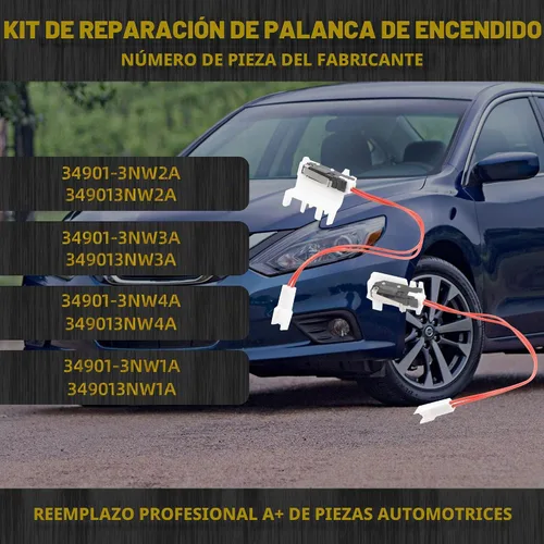 Vista 3 de Dasbecan RK5842 Kit de Reparación de Cambio Compatible con Nissan Sentra Pathfinder Altima 2013-2017 Interruptor de Cambio de Marchas Reemplaza #