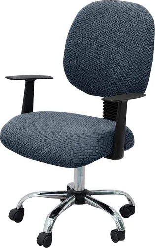 Vista 16 de MIFXIN - Fundas elásticas para silla de oficina de Jacquard, 2 piezas para sillas de escritorio o de la computadora, protector universal