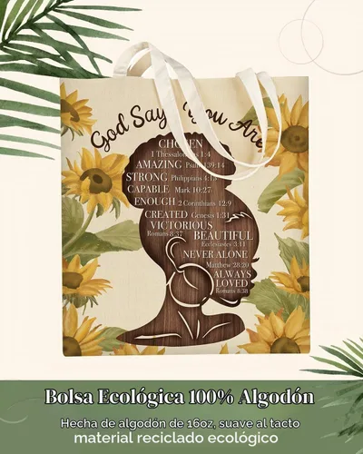 Vista 5 de AUSVKAI Bolsa Tote de Lona para Mujer, Estética Bonita Comestibles Comestibles Reutilizable de Algodón Bolsa de Regalo para Compras Playa Regalos