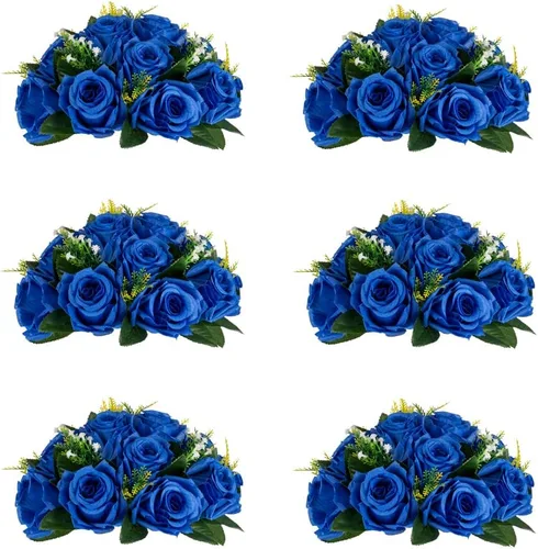 Vista 36 de Centros de mesa de flores para mesas de boda: decoraciones de mesa de Halloween, bolas de flores negras, centros de mesa para compromiso, ceremonia