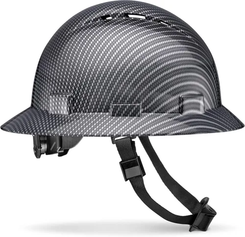 Vista 11 de Casco de ala completa actualizado, ventilado, acolchado, aprobado por la OSHA Tipo 1 Clase C para trabajos de construcción, cascos de construcción