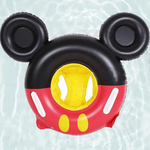 Vista 7 de Umbresen Flotador de natación para bebé, anillo de natación inflable lindo con asiento y asa, flotadores de piscina, juguetes, balsa de agua