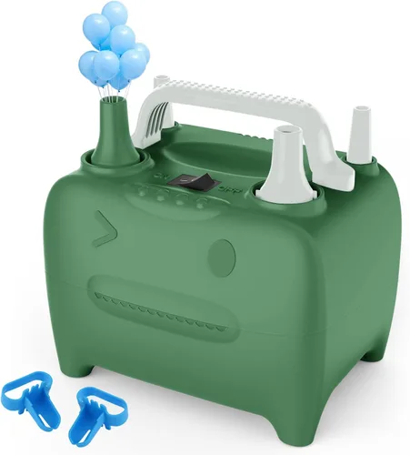 Vista 9 de OWill Balloon Pump Electric, Balloon Inflator Electric Air Pump, Portable Dual Nozzle Balloons Air Pump Electric 600W Blow Machine for Party