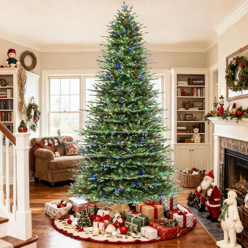Vista 13 de Hykolity Árbol de Navidad escaso de 6 pies con 250 LED multicolor Multicolor disperso